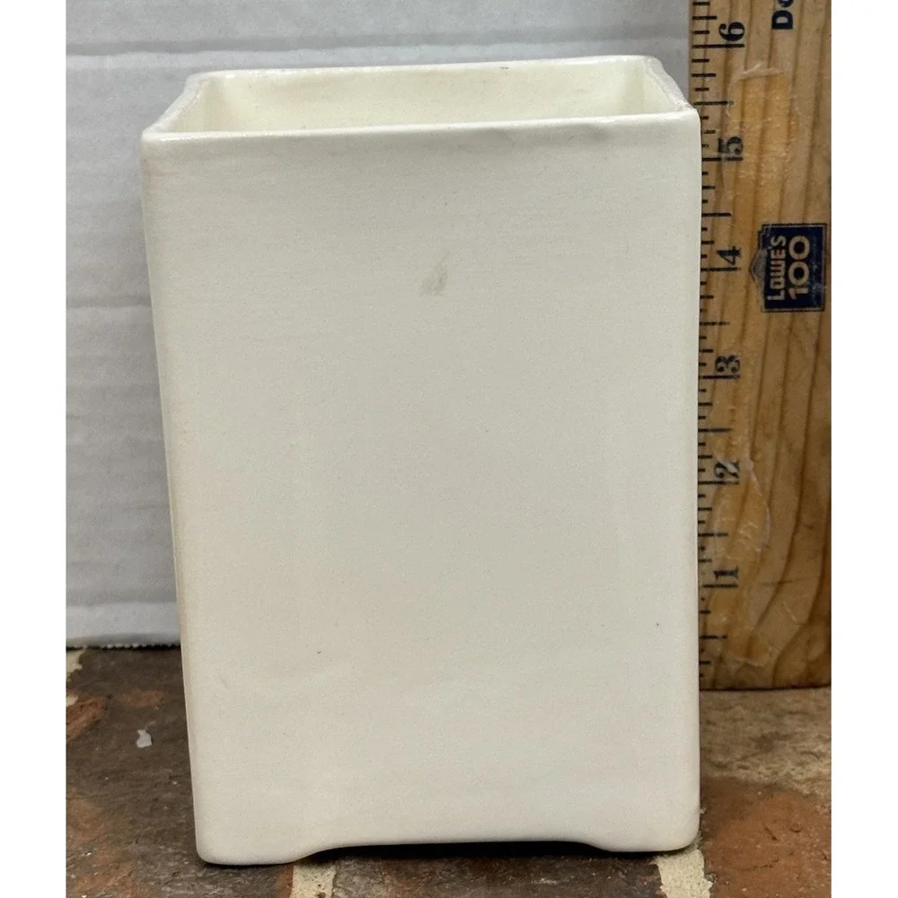 Vintage Porcelain Canister Flour Roses 20's-40's Cottagecore Farmhouse Country